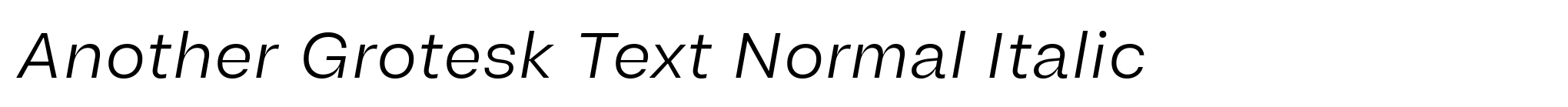 Another Grotesk Text Normal Italic image
